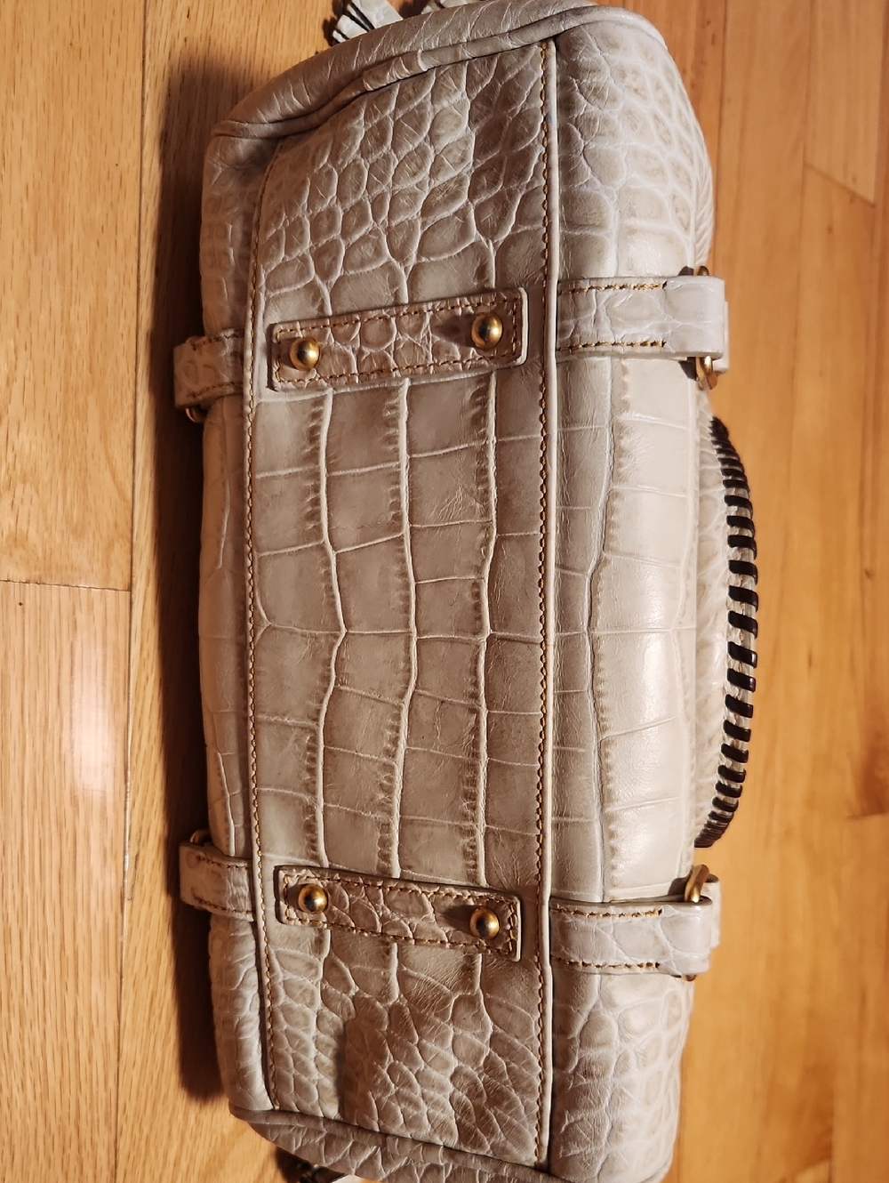 Dooney and Bourke Croco Fino Small Satchel - Picture 4 of 4